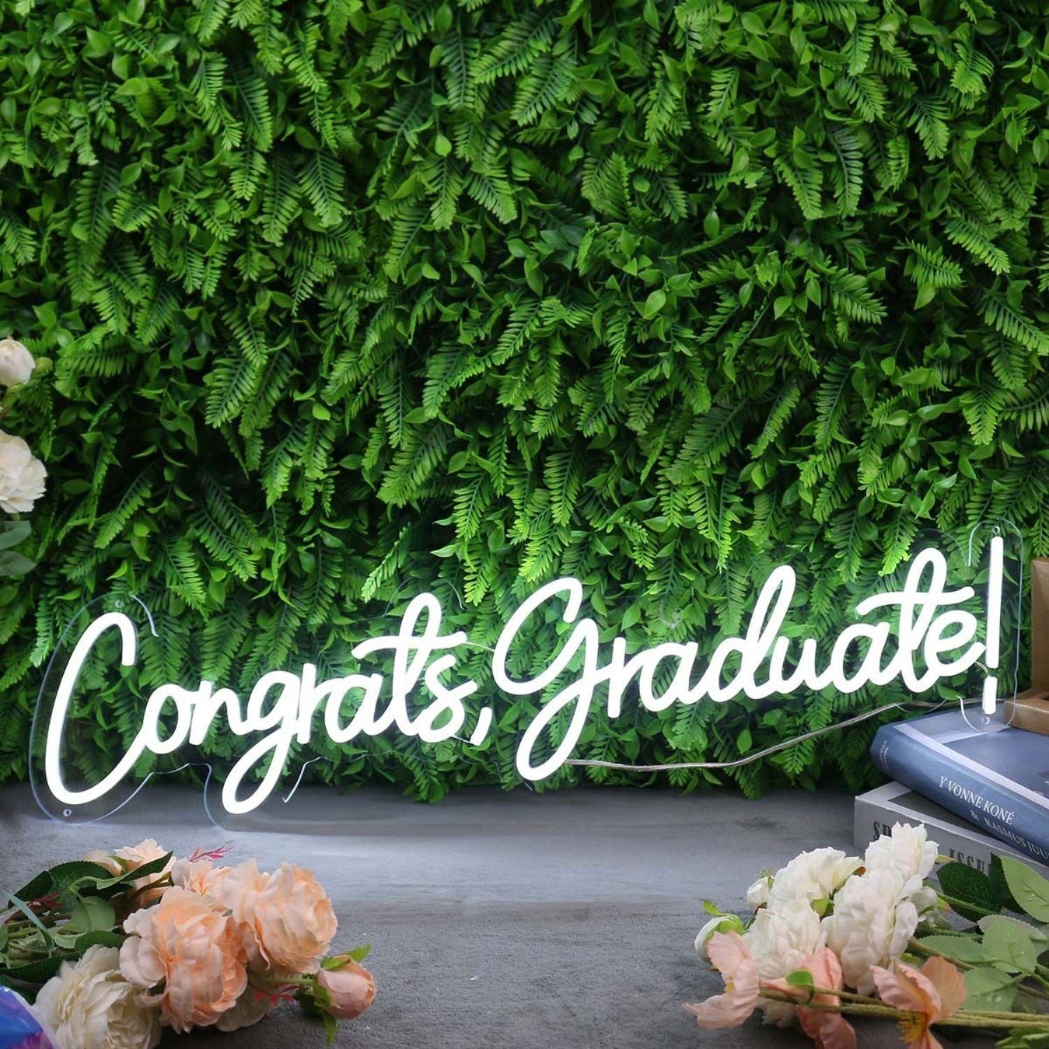 Congrats Graduate White Led Neon Sign - Shineneon