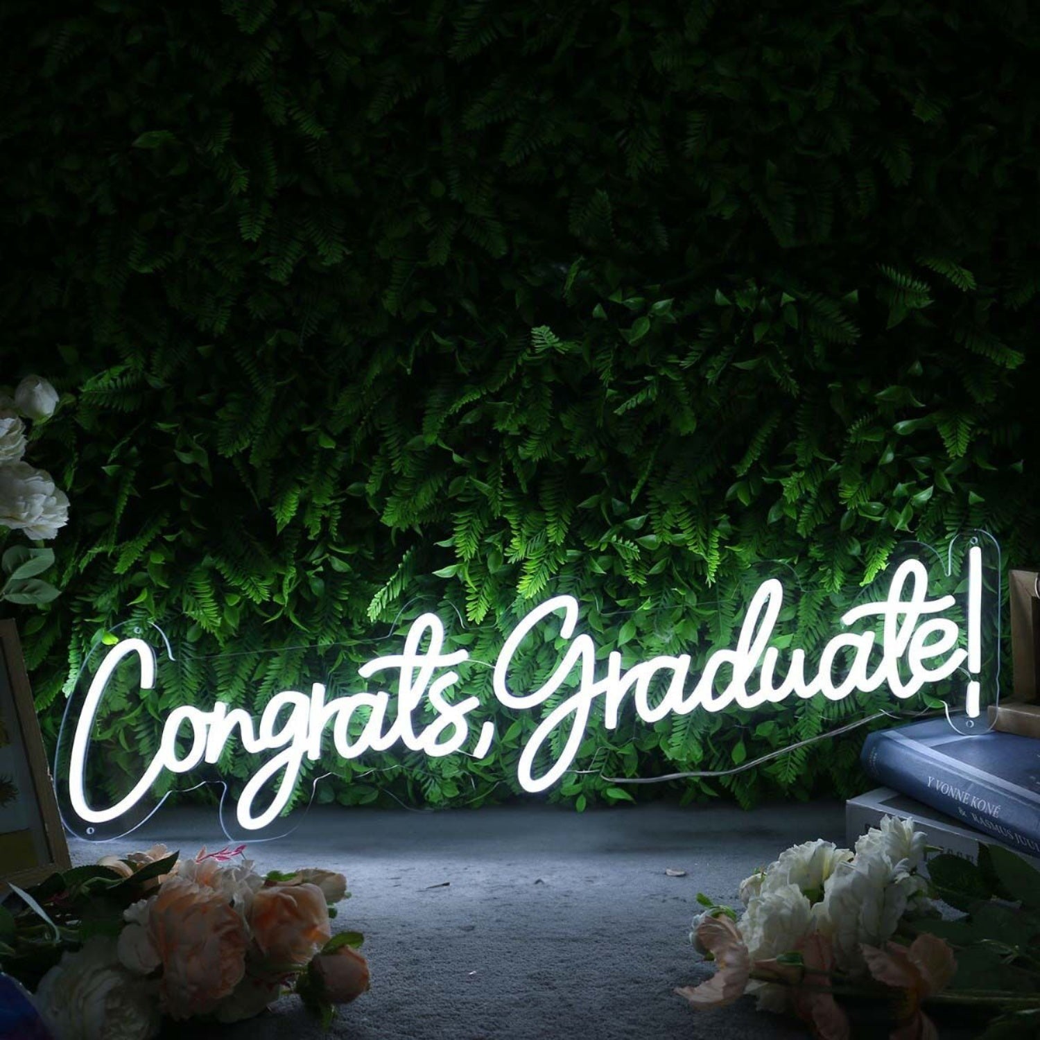 Congrats Graduate White Led Neon Sign - Shineneon
