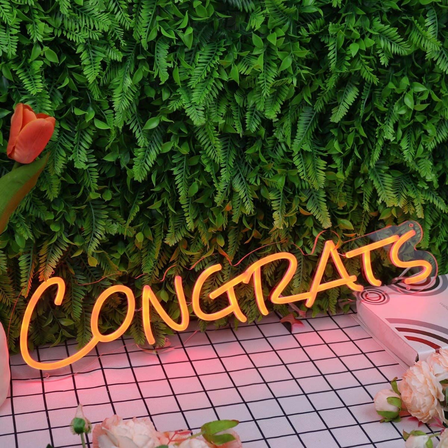 Congrats Oranges Led Neon Sign - Shineneon