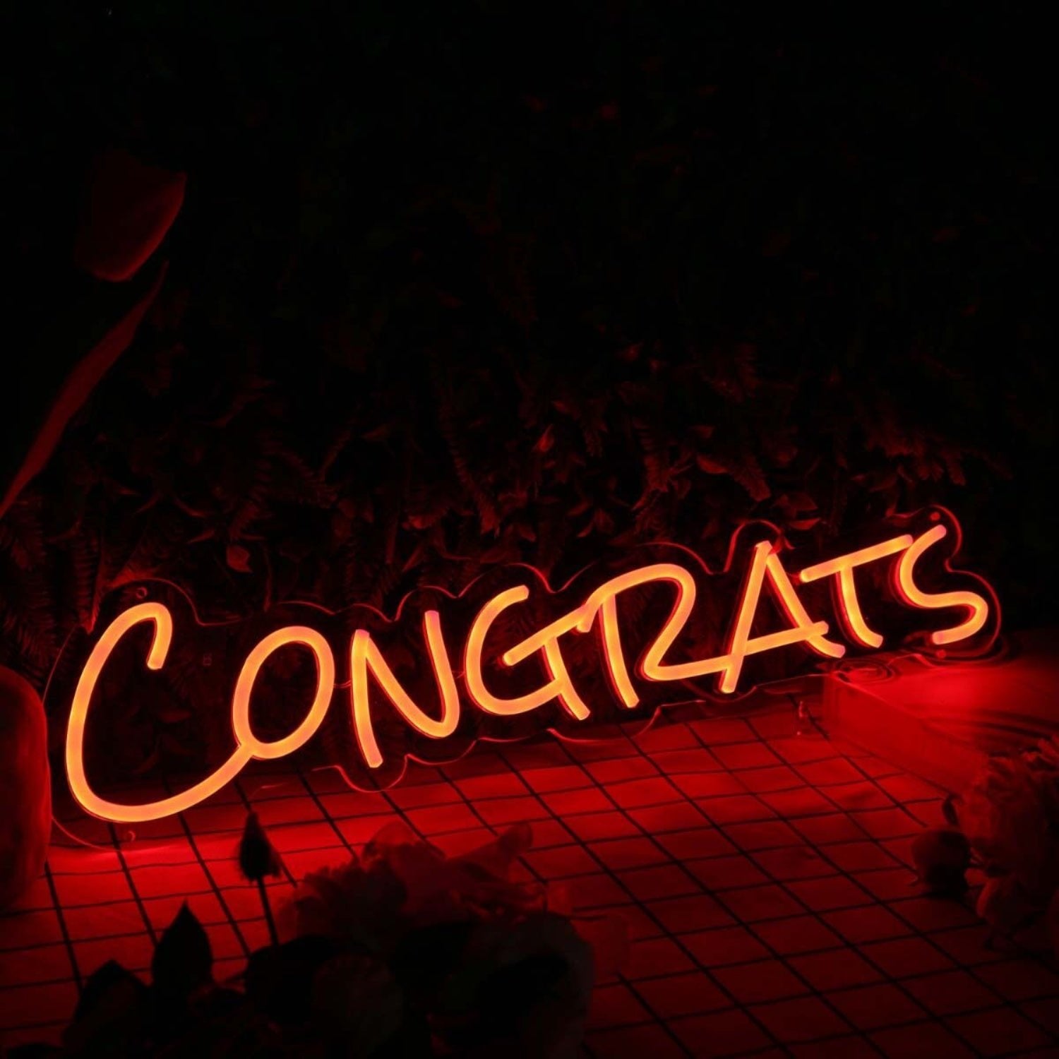 Congrats Oranges Led Neon Sign - Shineneon