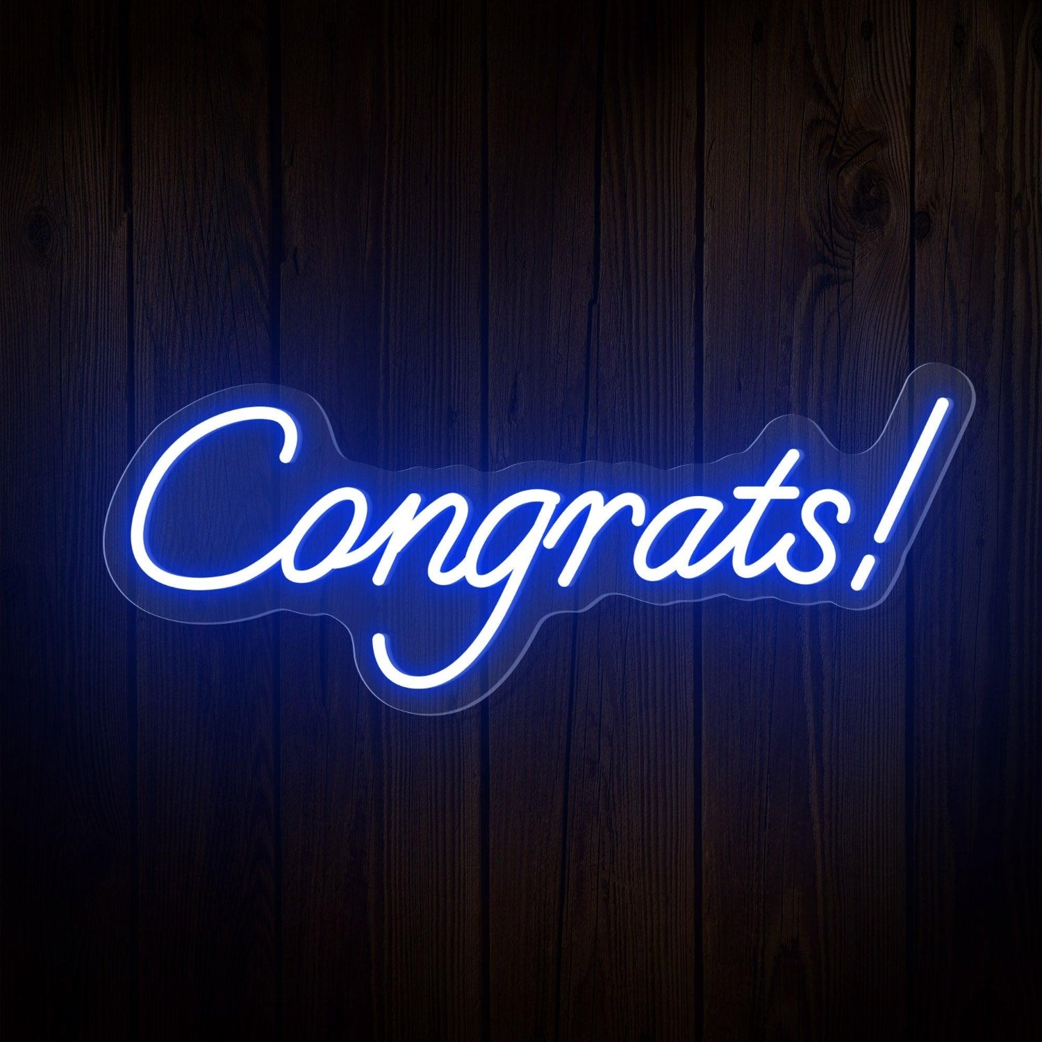 Congrats Warm White Led Neon Sign Indoor Celebration Decor | Shineneon