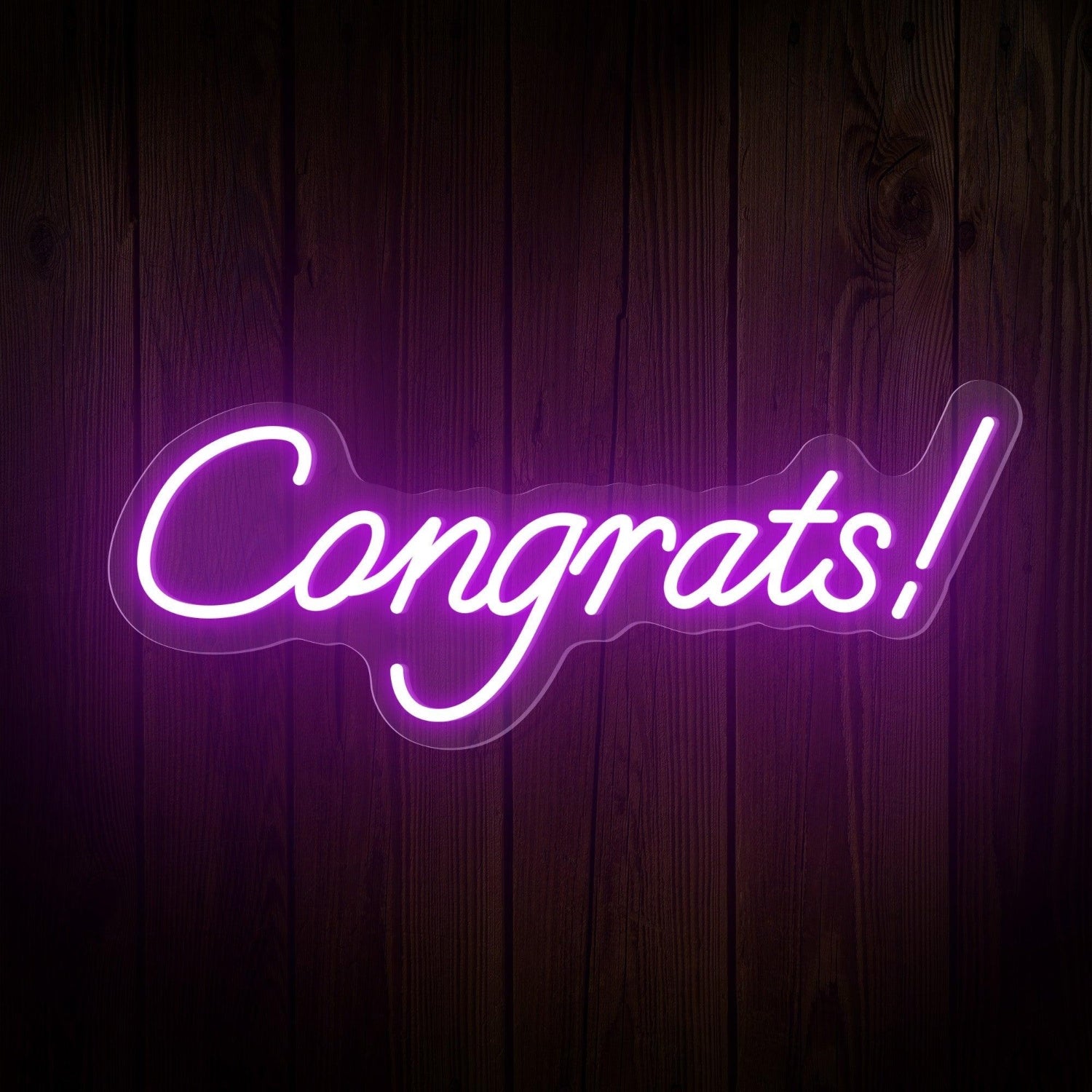 Congrats Warm White Led Neon Sign Indoor Celebration Decor | Shineneon