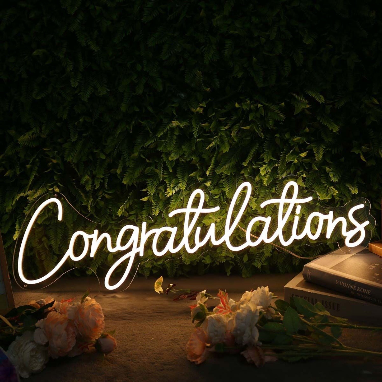 Congratulations Yellow Custom Led Neon Sign - Shineneon