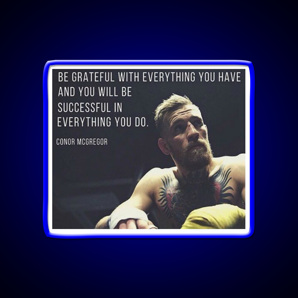 Conor Mcgregor Gym Fitness Led Neon Sign Rgb Color