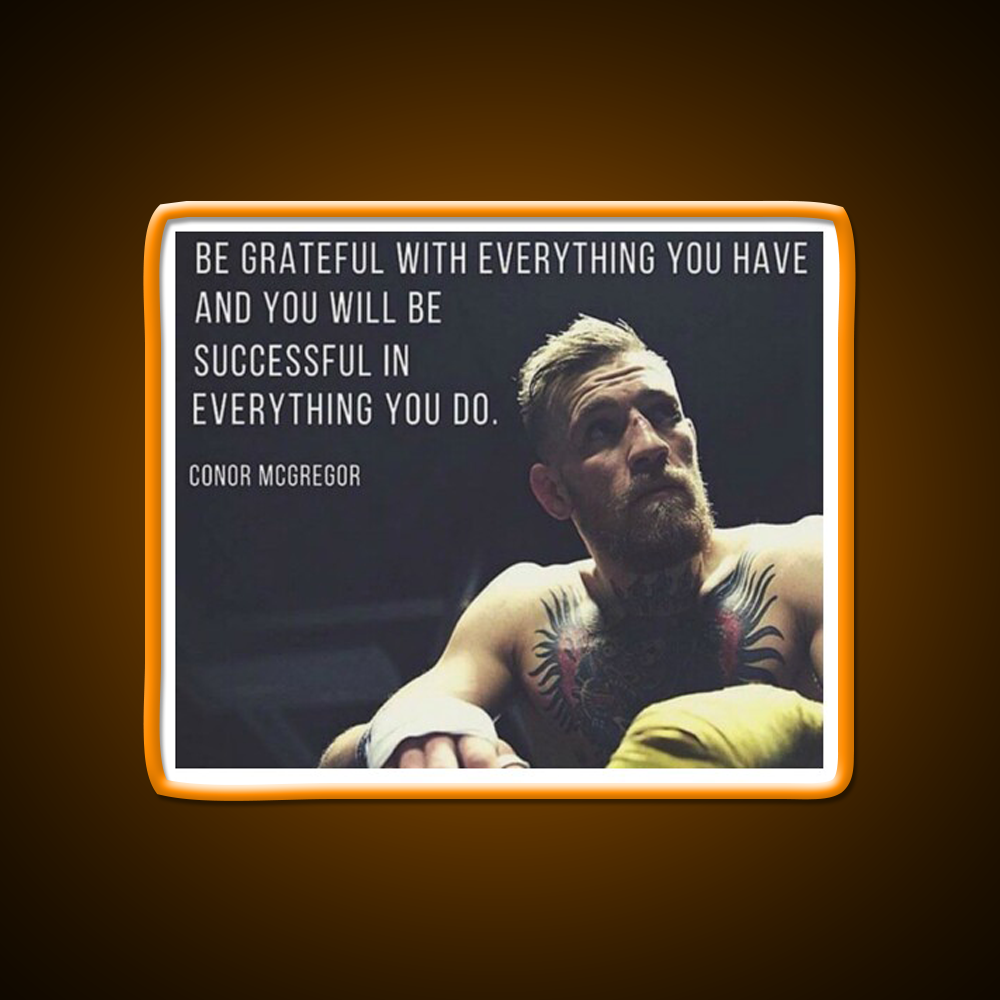 Conor Mcgregor Gym Fitness Led Neon Sign Rgb Color