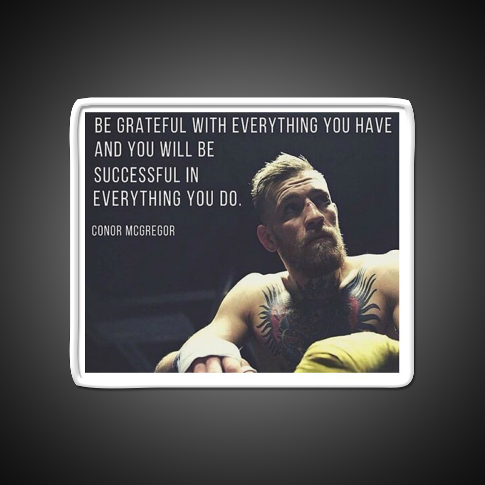 Conor Mcgregor Gym Fitness Led Neon Sign Rgb Color