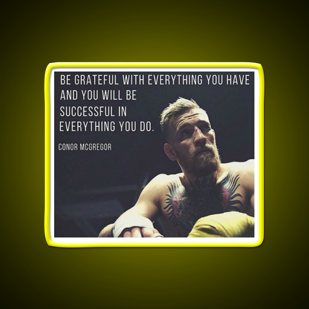 Conor Mcgregor Gym Fitness Led Neon Sign Rgb Color