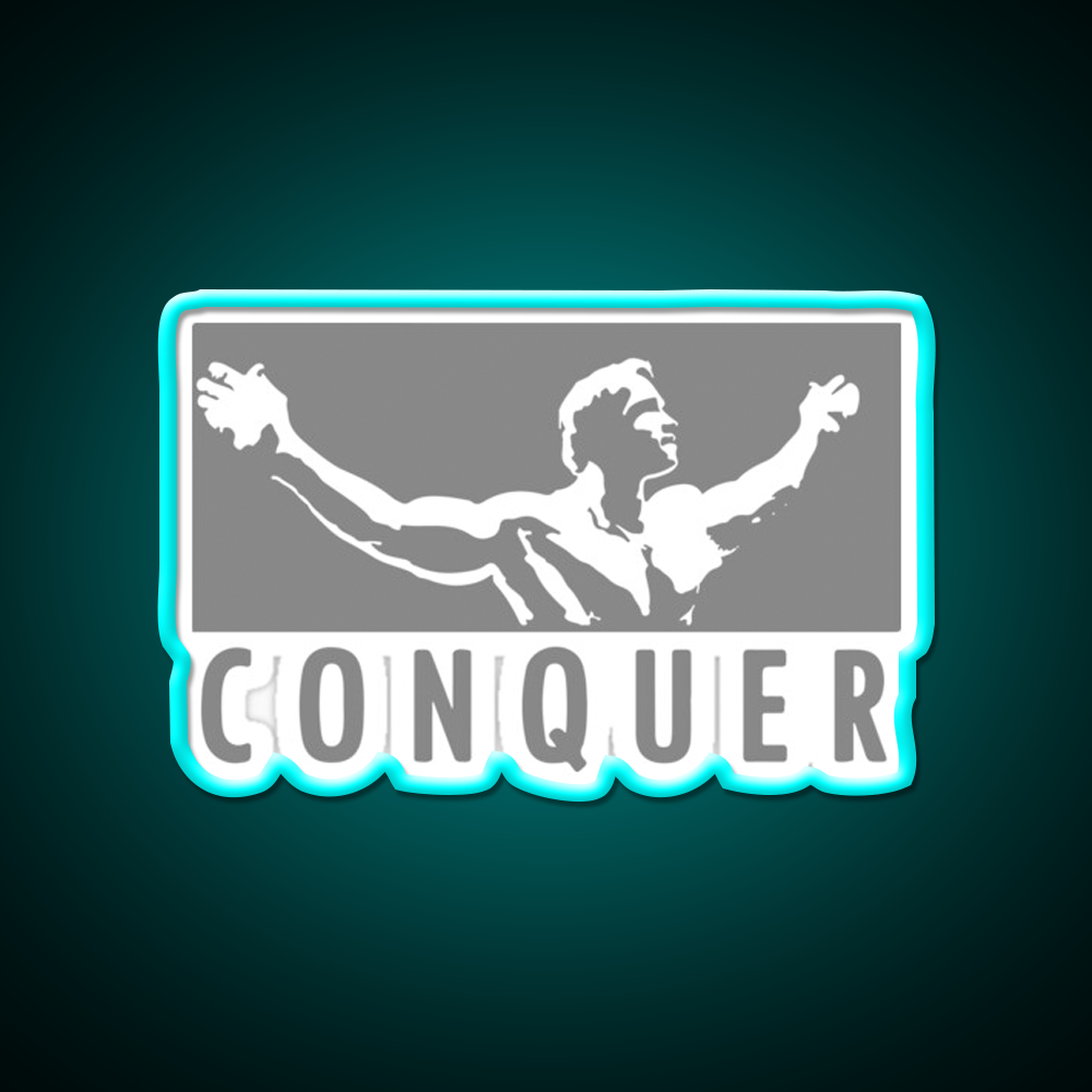 Conquer Gym Fitness Led Neon Sign Rgb Color