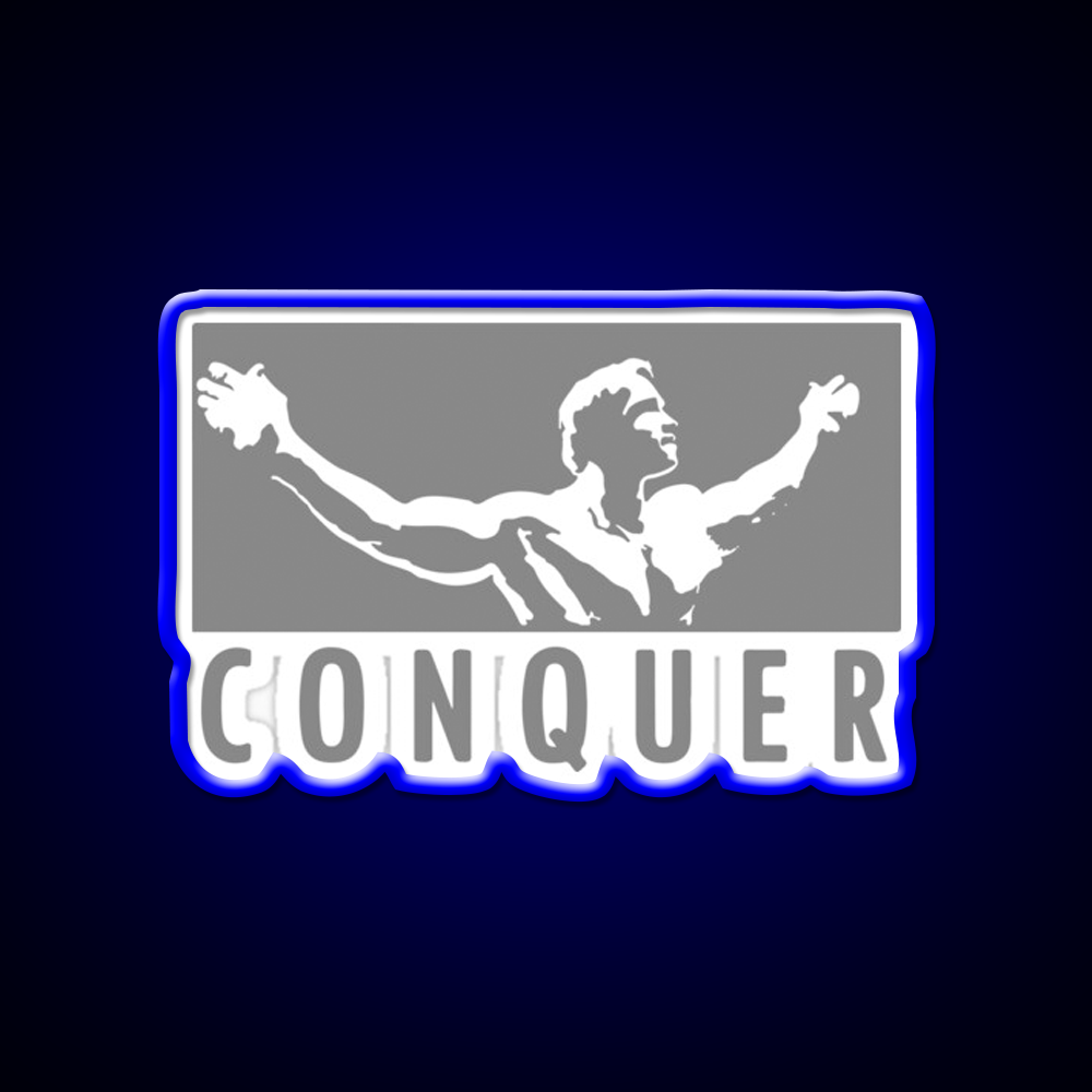 Conquer Gym Fitness Led Neon Sign Rgb Color