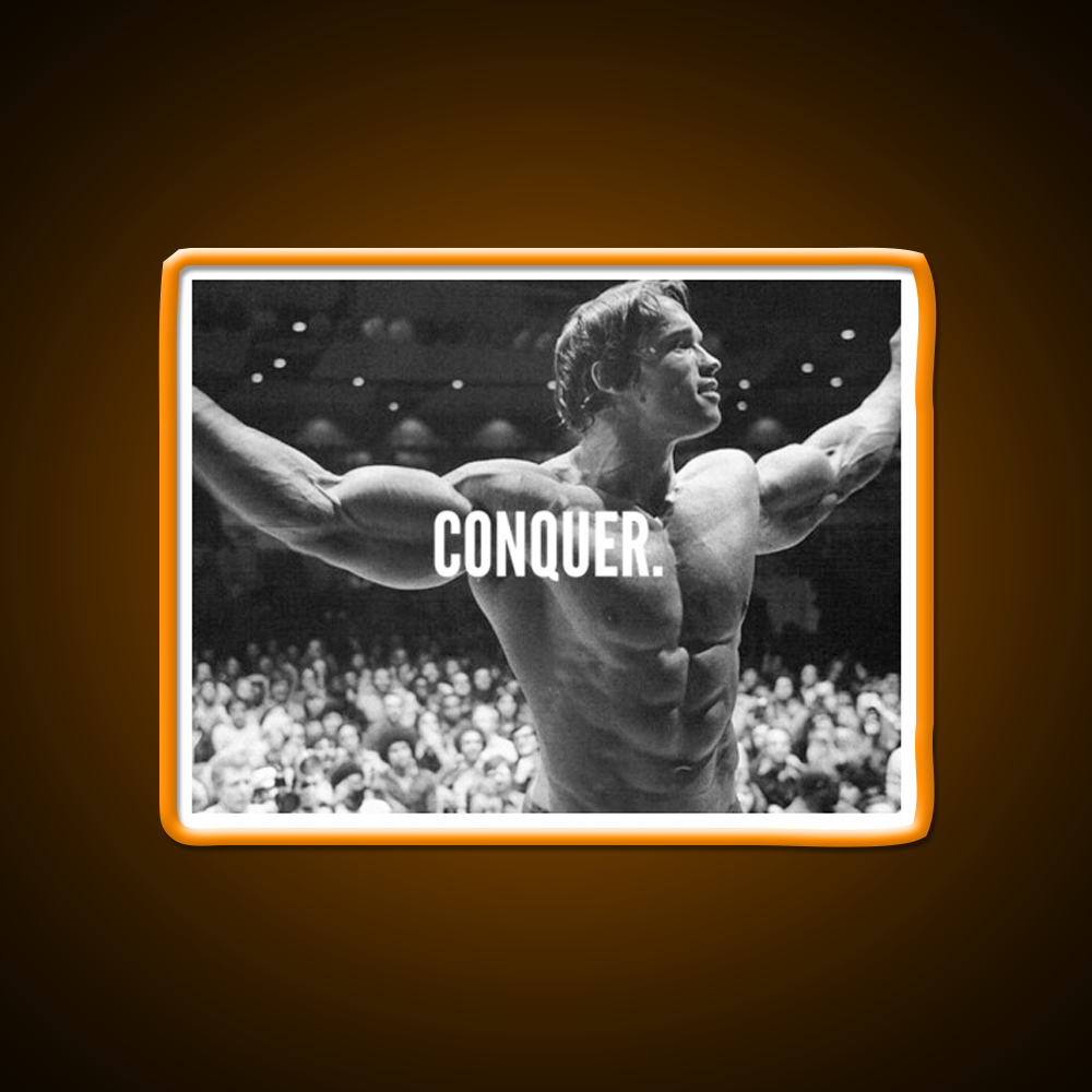 Conquer Gym Fitness Led Neon Sign Gym Room Sign Rgb Color