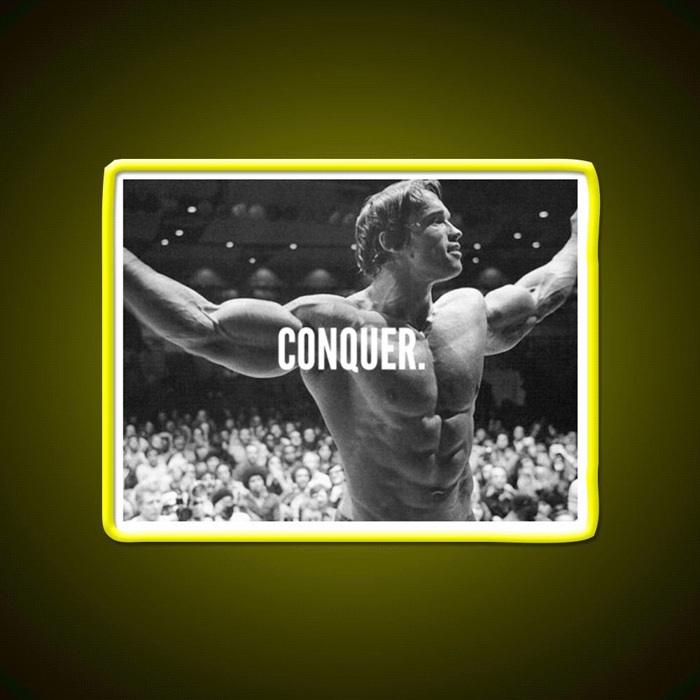 Conquer Gym Fitness Led Neon Sign Gym Room Sign Rgb Color