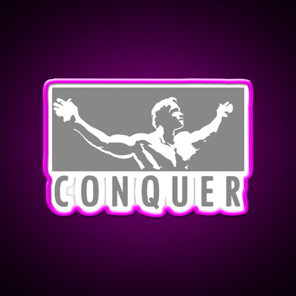 Conquer Gym Fitness Led Neon Sign Rgb Color