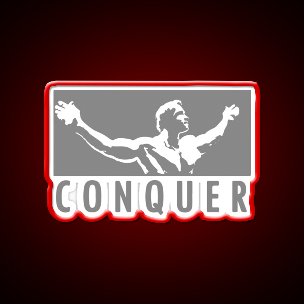 Conquer Gym Fitness Led Neon Sign Rgb Color