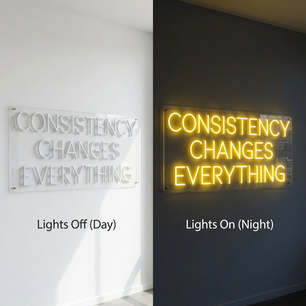 Consistency Changes Everything LED Neon Sign - Shineneon