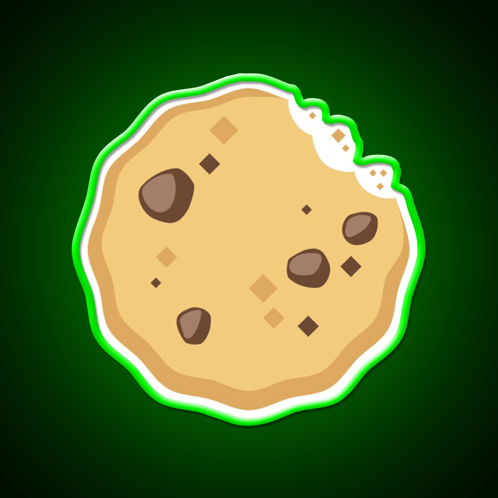 Cookie Emoji Snack Food Led Neon Sign Rgb Color - Shineneon