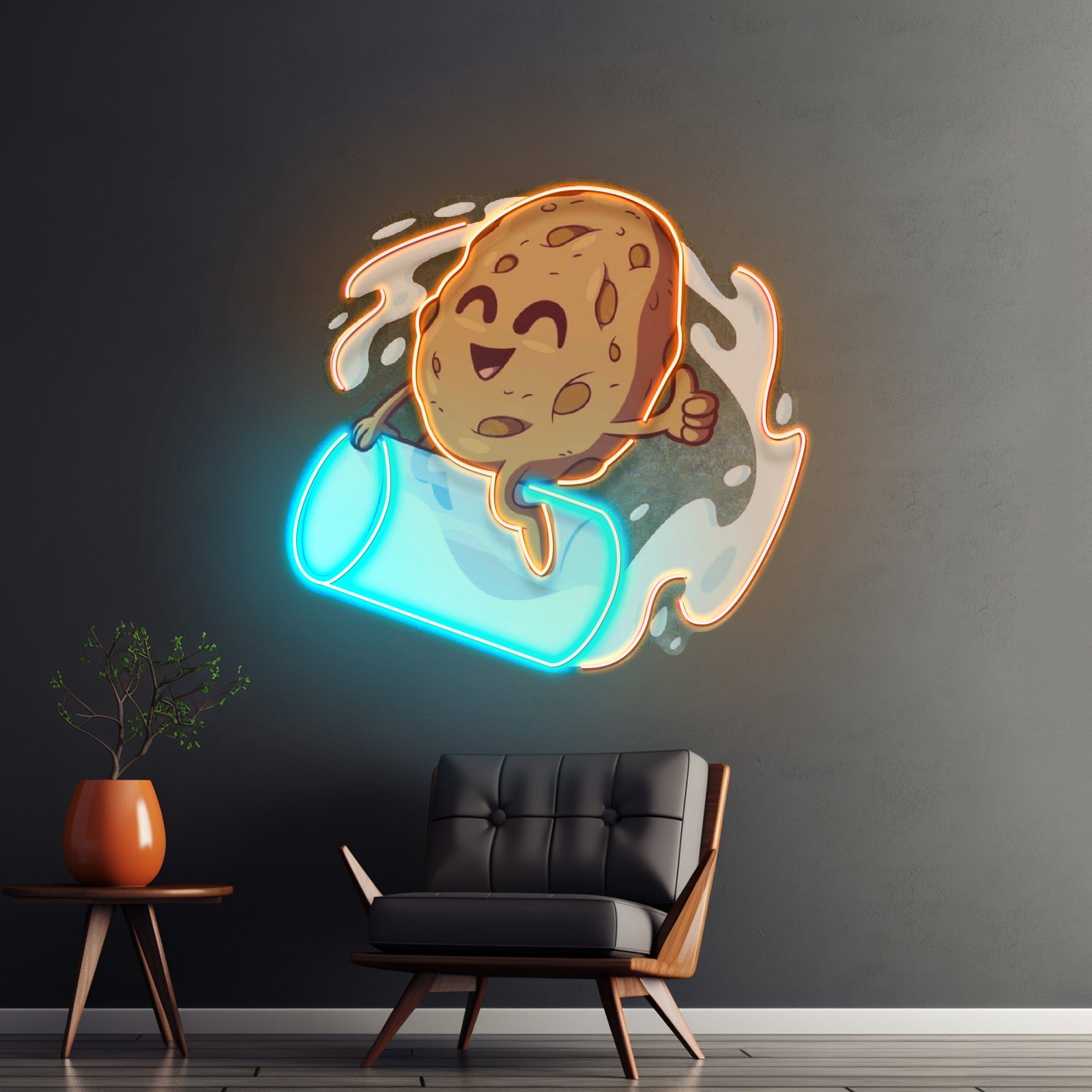 Cookie Riding A Glass Led Neon Sign Light Custom Led Signs - Shineneon