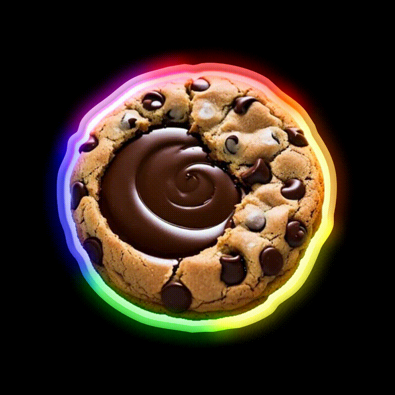 Cookie Snack Food Led Neon Sign For Snack Room Rgb Color - LED neon sign close-up detail