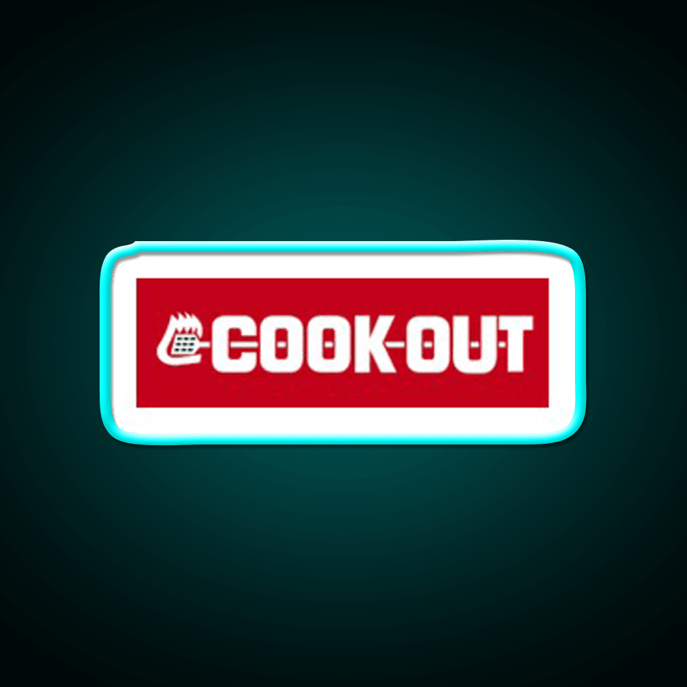 Cookout Fast Food Led Neon Sign For Burger Place Neon Sign Rgb Color - Shineneon