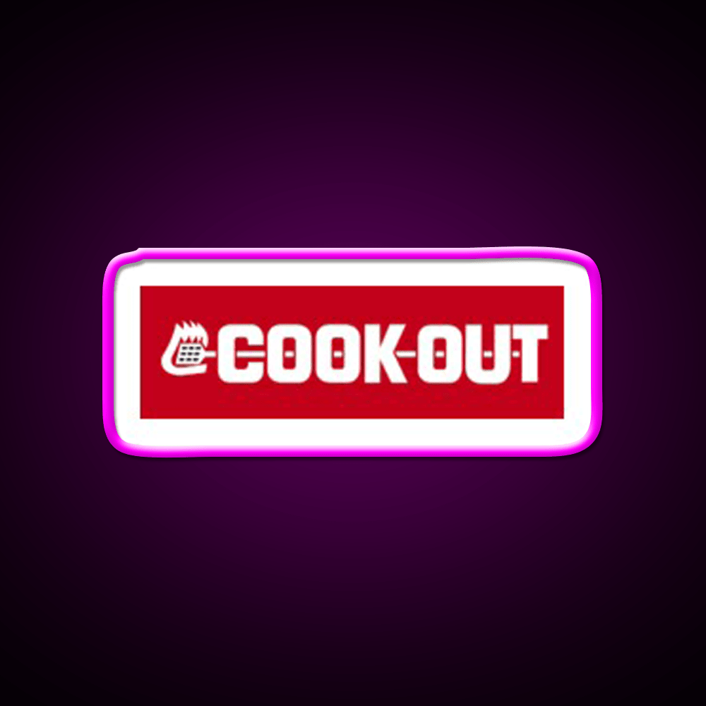 Cookout Fast Food Led Neon Sign For Burger Place Neon Sign Rgb Color - Shineneon