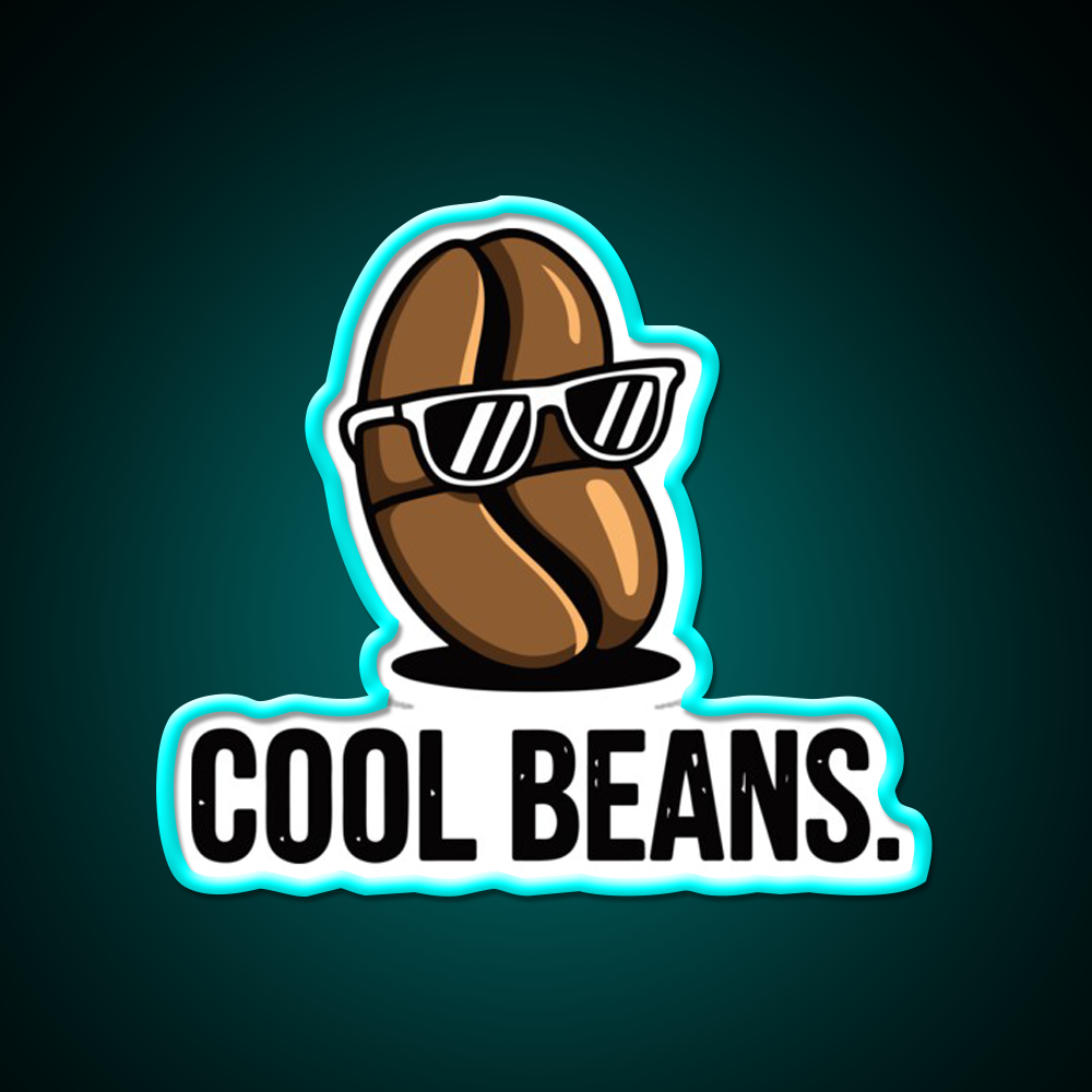 Cool Beans Cafe Led Neon Sign Espresso Bar Art Rgb Color