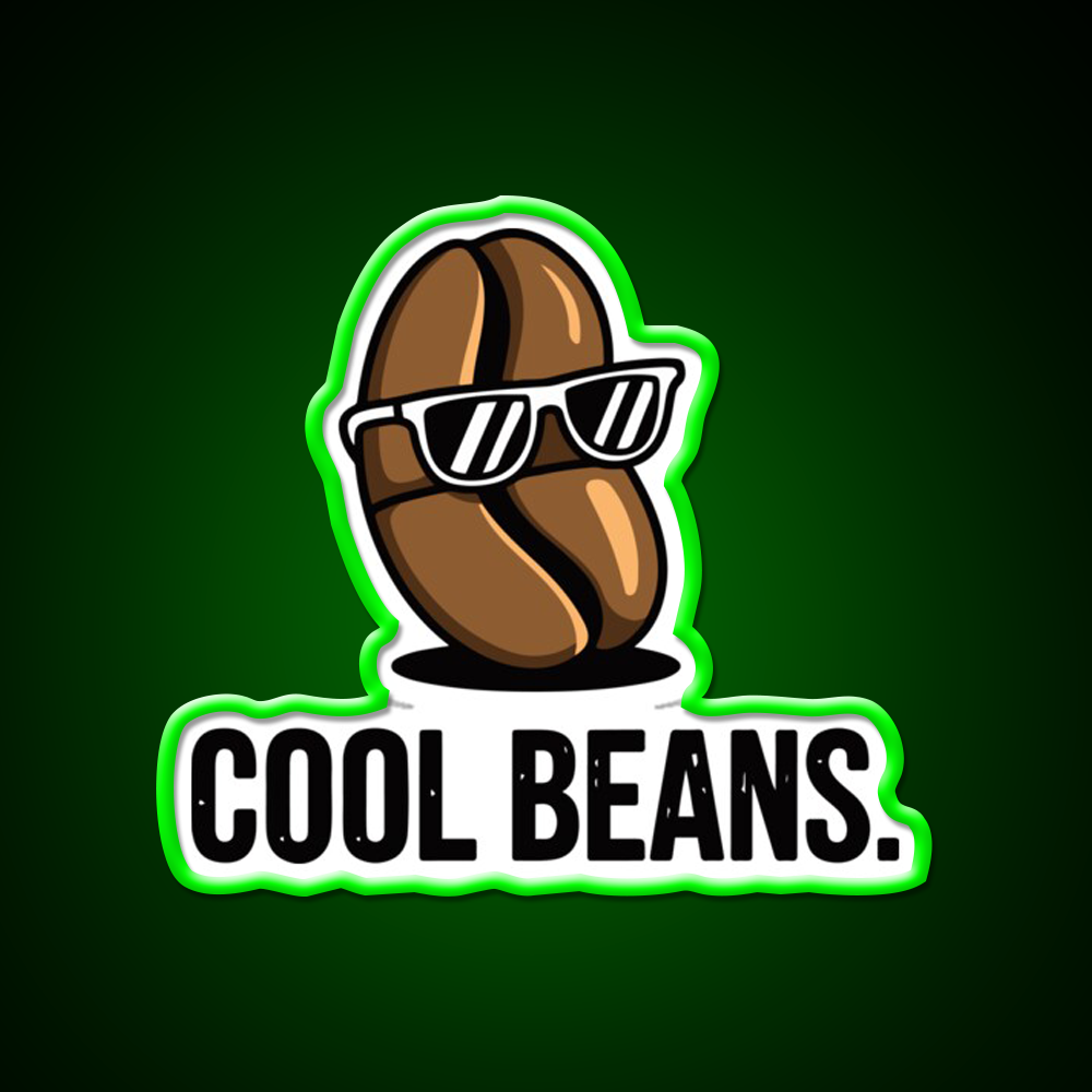 Cool Beans Cafe Led Neon Sign Espresso Bar Art Rgb Color