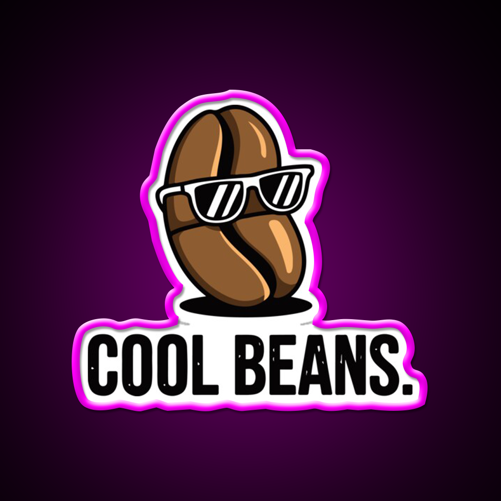 Cool Beans Cafe Led Neon Sign Espresso Bar Art Rgb Color