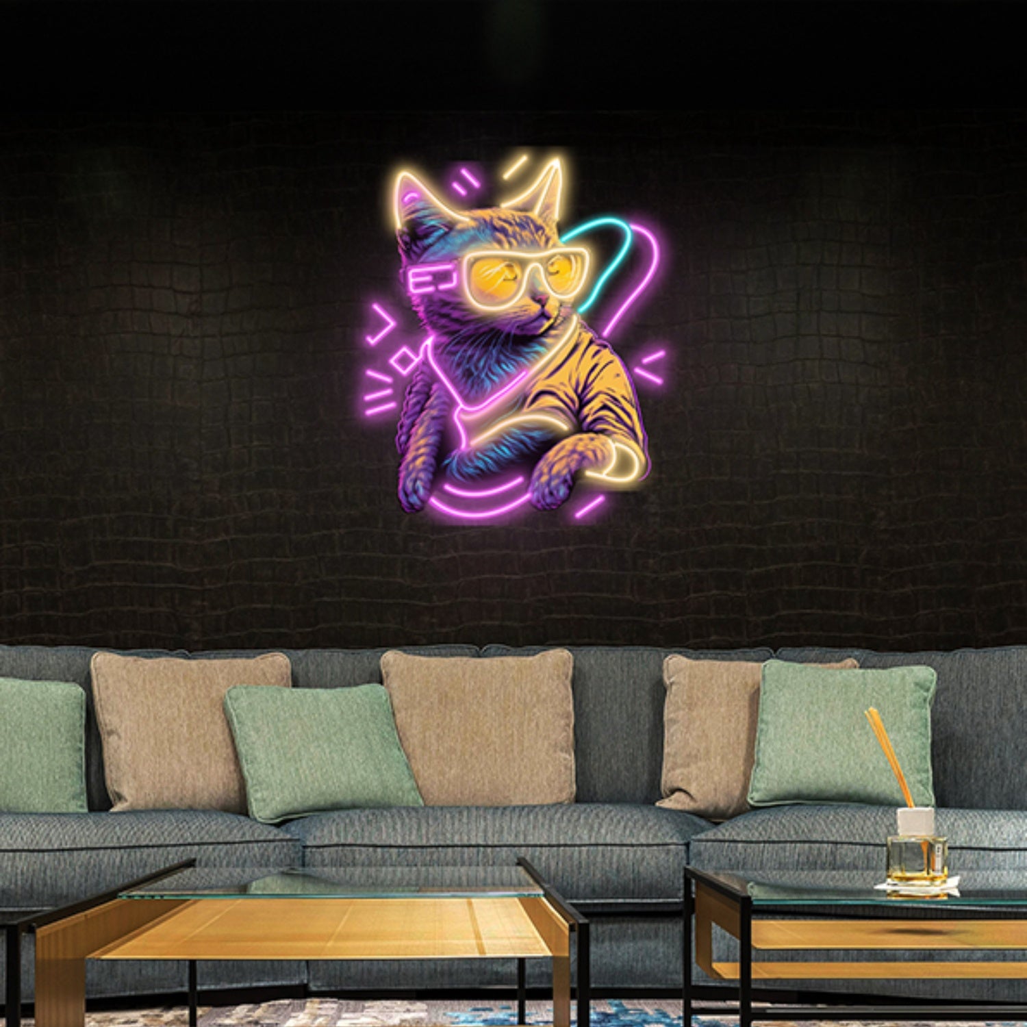 Cool Cat Neon Sign Wall Art Decor | Shineneon