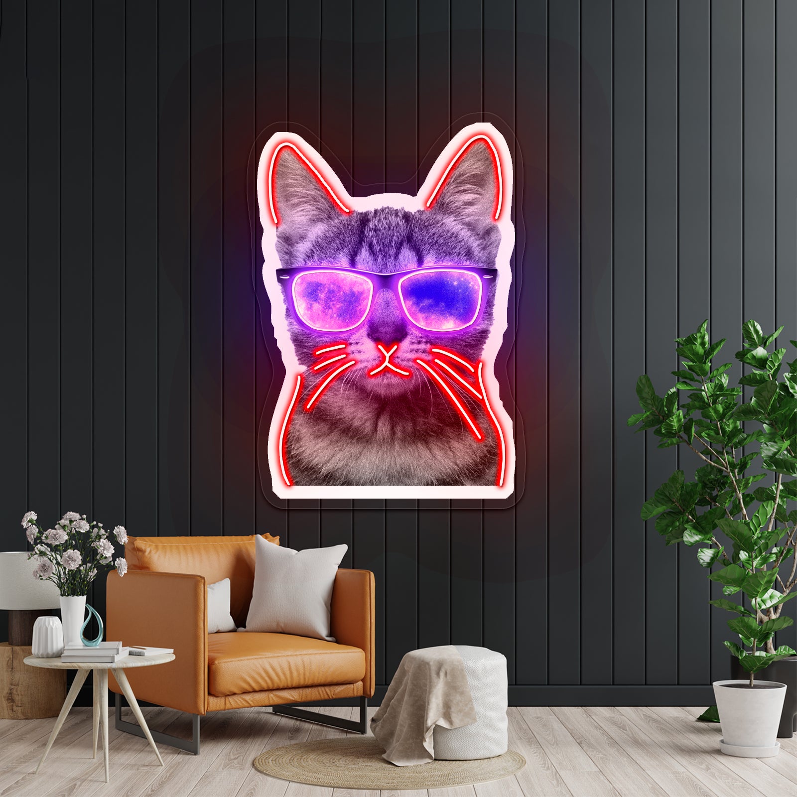 Cool Cat Sunglasses Neon Signs