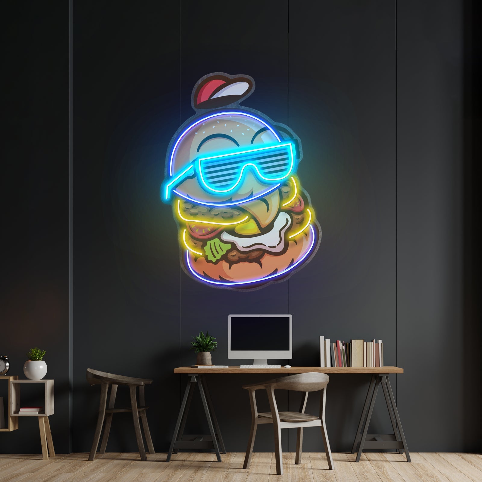 Cool Hamburger Led Neon Sign Light Custom Led Signs - Shineneon