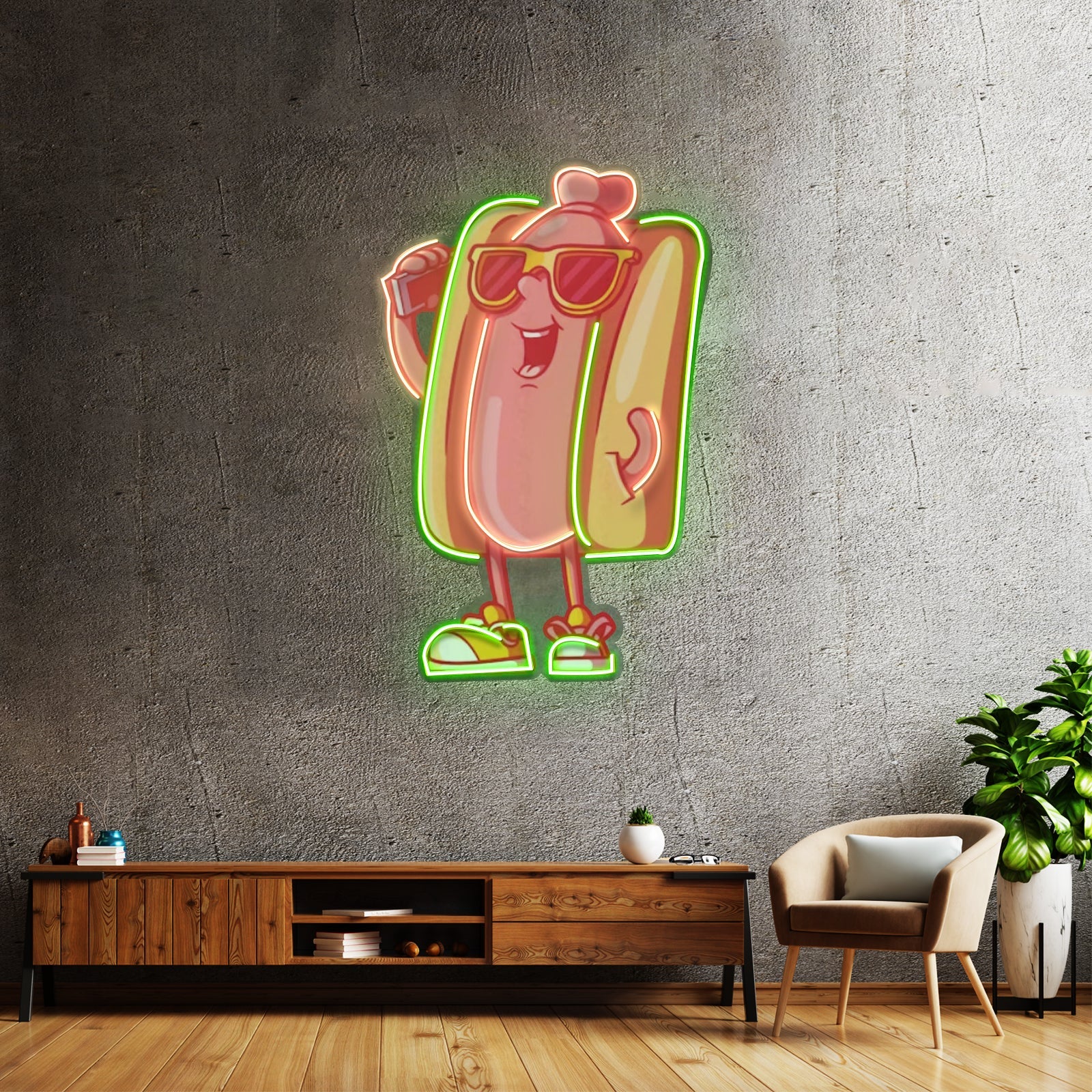 Cool Hot Dog Led Neon Sign Light Custom Led Signs - Shineneon
