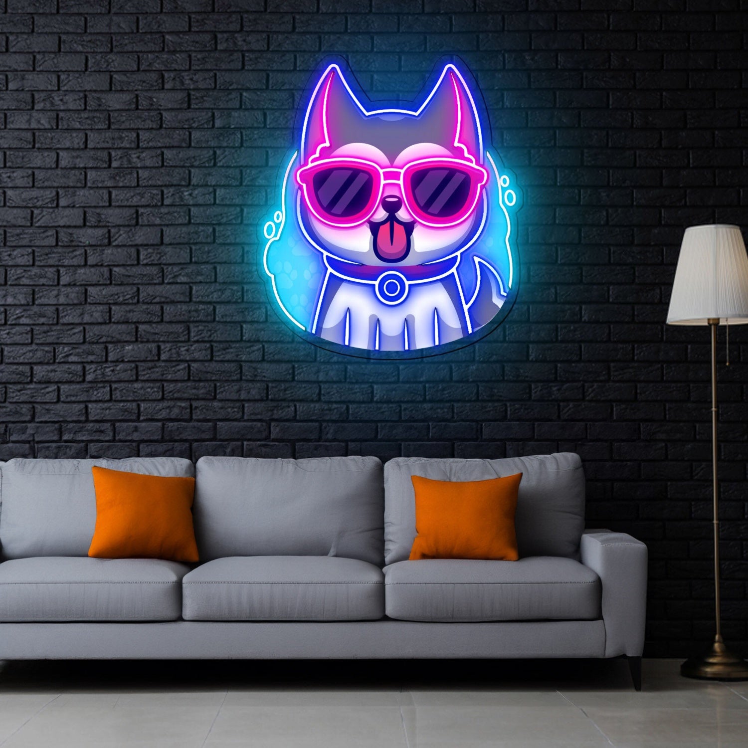 Cool Husky Dog Led Neon Sign X Acrylic Artwork | Shineneon