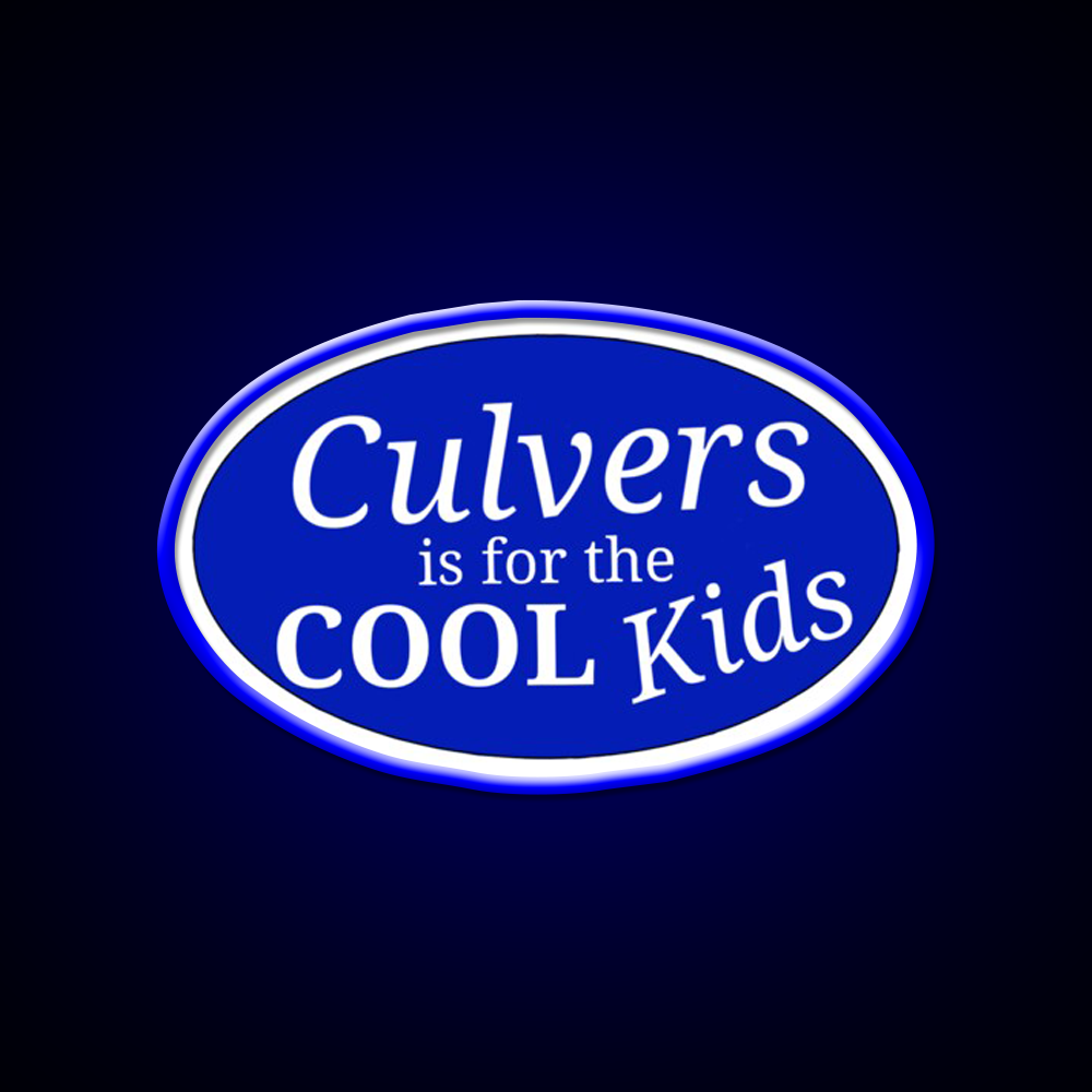 Cool Kids Culvers Fast Food Led Neon Sign For Burger Place Rgb Color