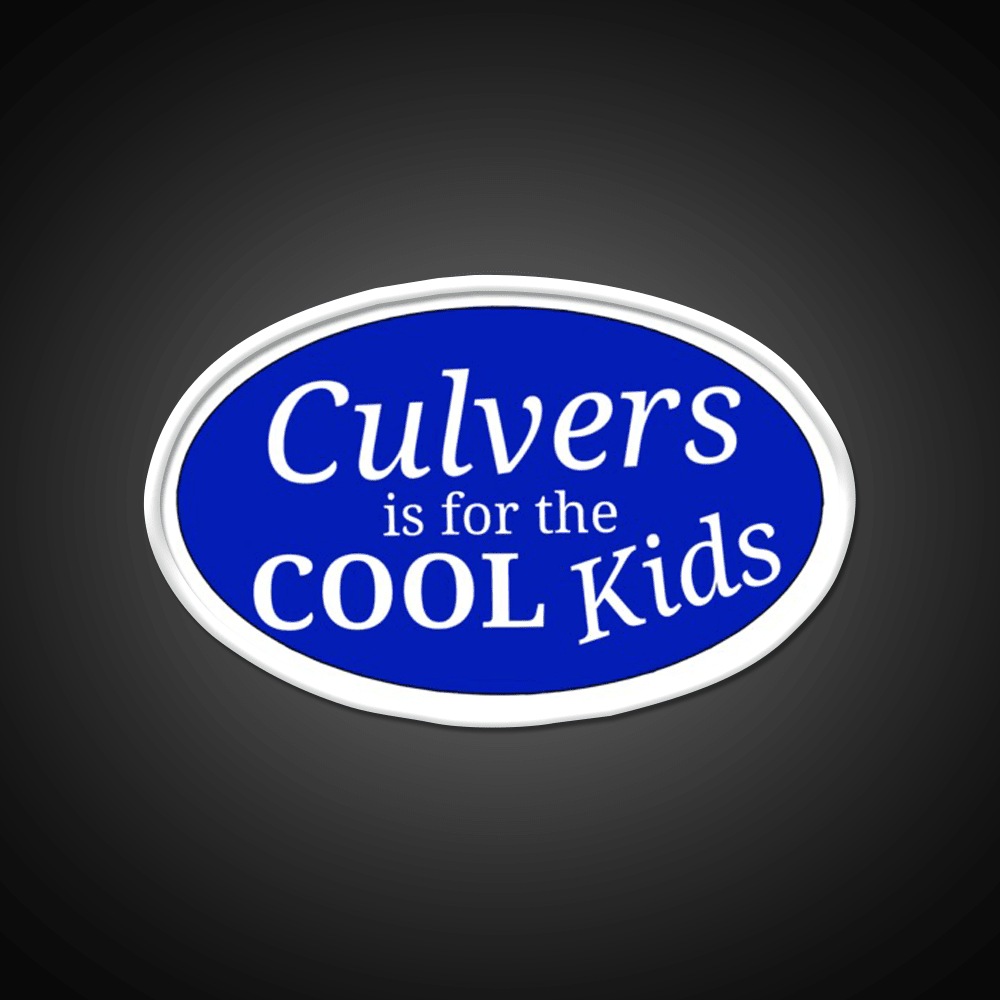 Cool Kids Culvers Fast Food Led Neon Sign For Burger Place Rgb Color - Shineneon