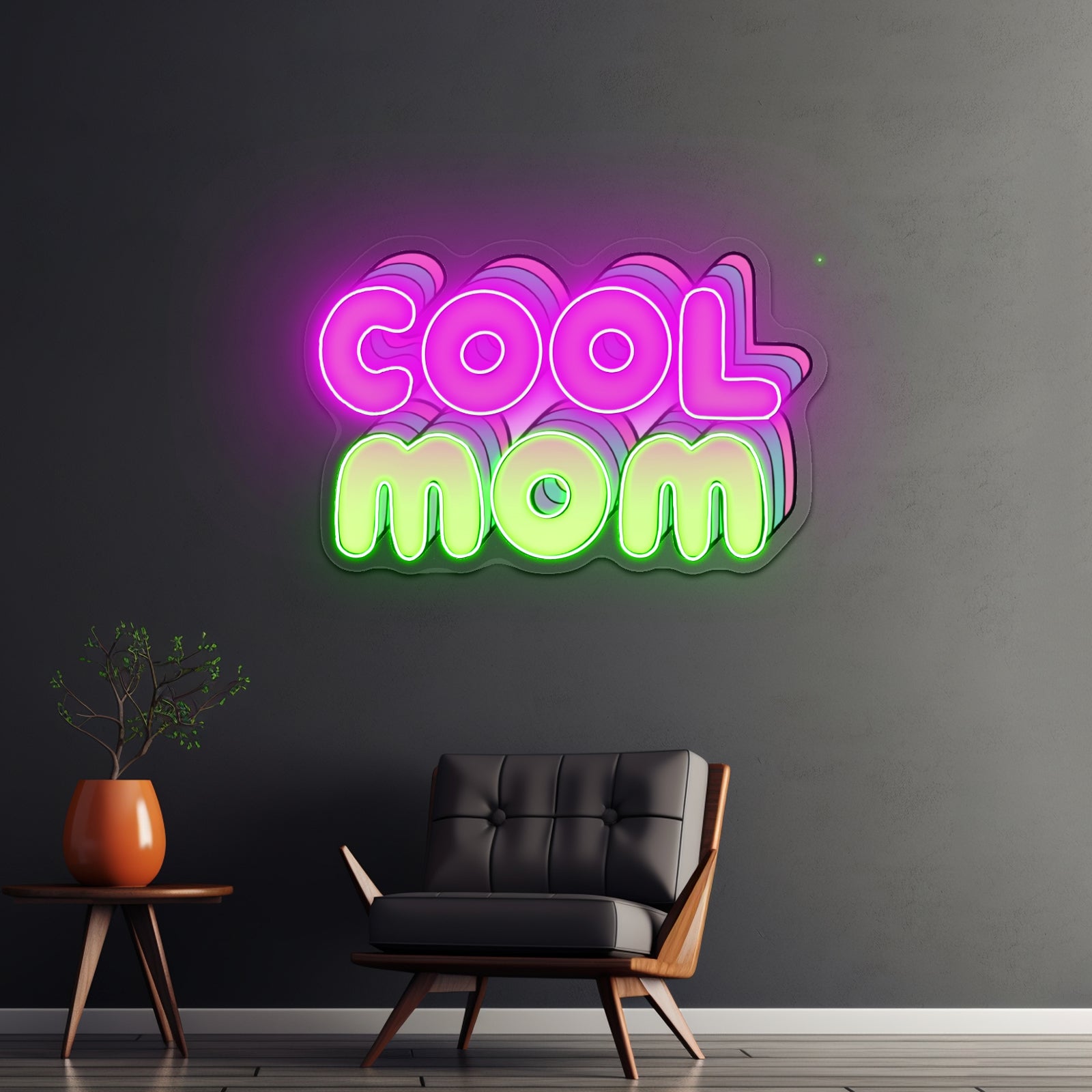 Cool Mom Lettering Neon Signs