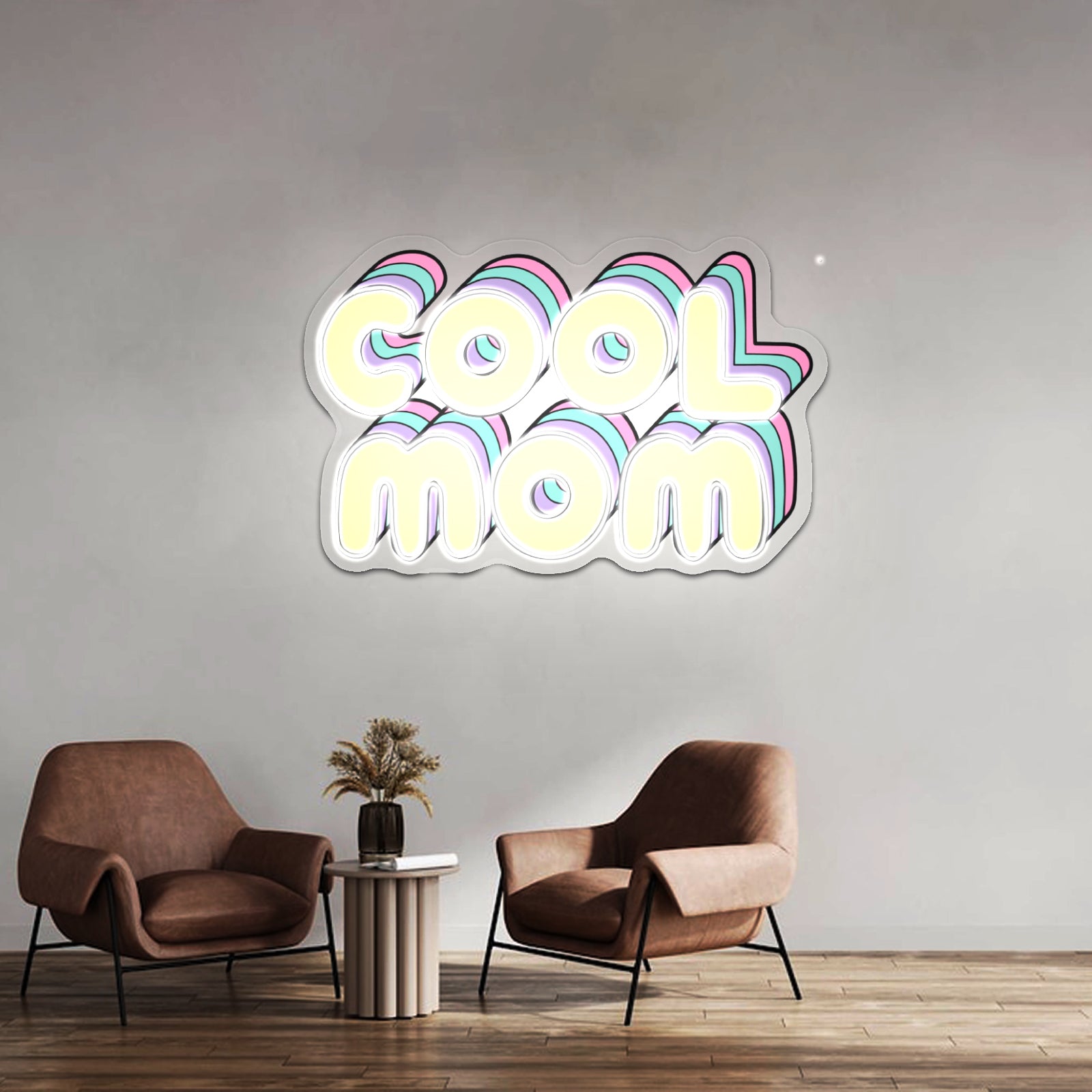 Cool Mom Lettering Neon Signs