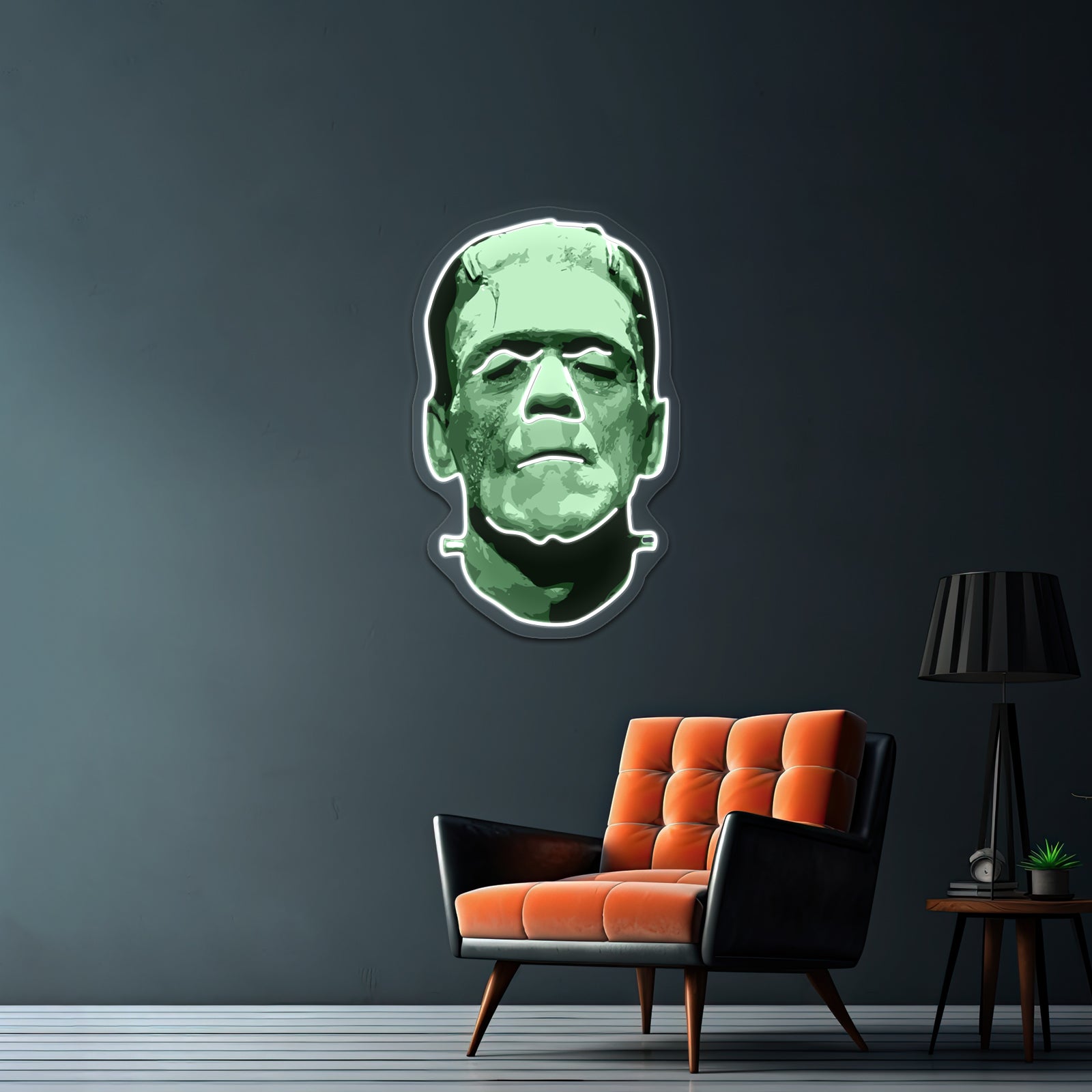 Cool Monster Face Halloween Costumes Artwork Business Led Sign | Shineneon