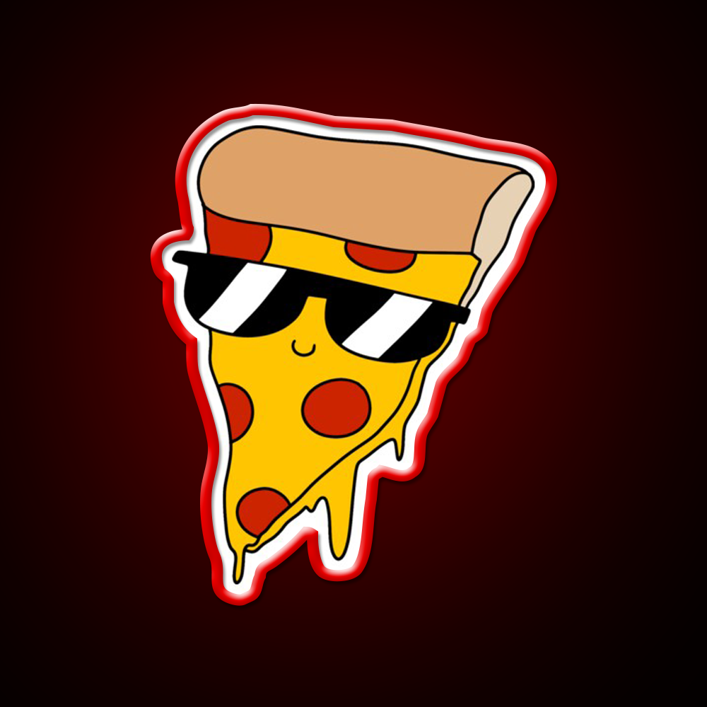 Cool Pizza Fast Food Led Neon Sign For Burger Place Rgb Color