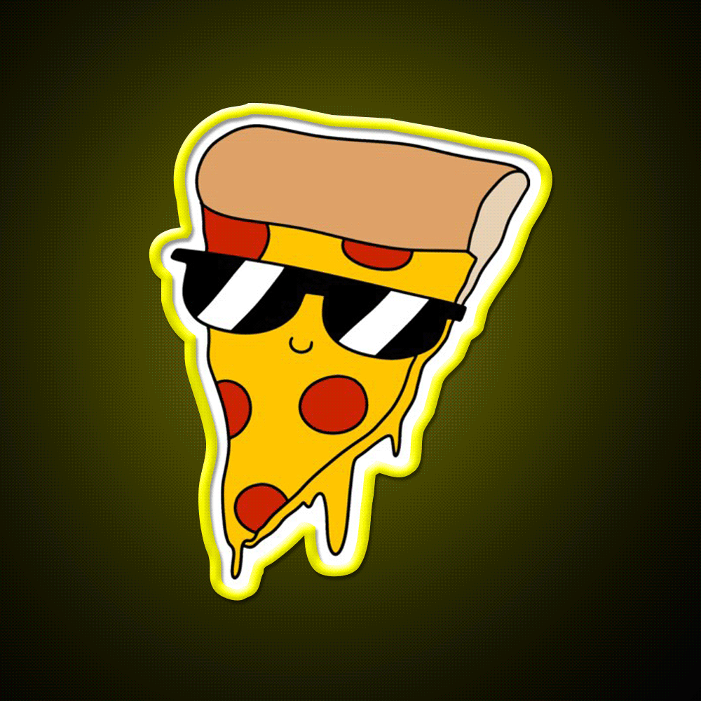 Cool Pizza Fast Food Led Neon Sign For Burger Place Rgb Color