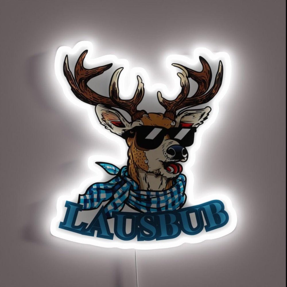 Cool Rascal This Deer Ready For The Beer Tent Rgb Led Neon Sign - Shineneon