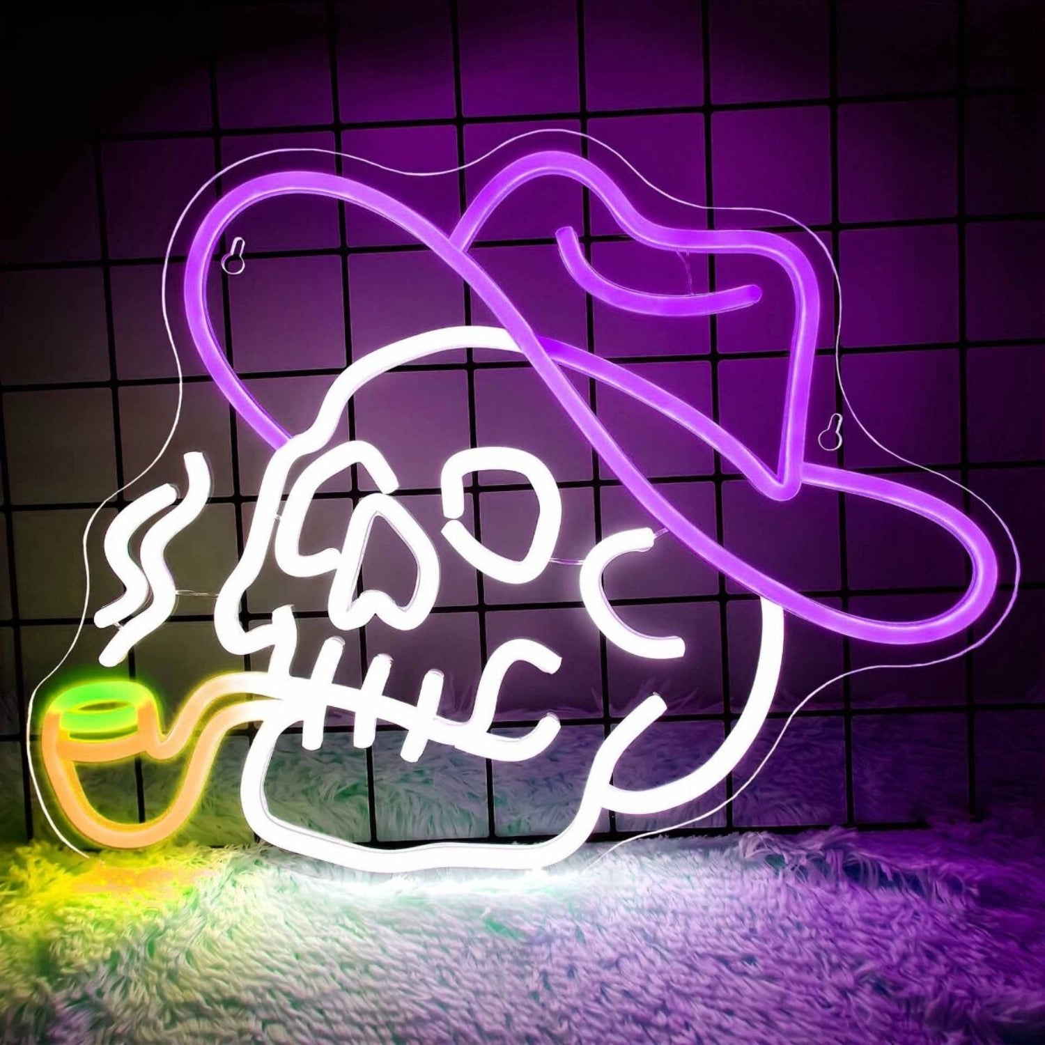 Cool Smoking Skull Neon Sign | Shineneon