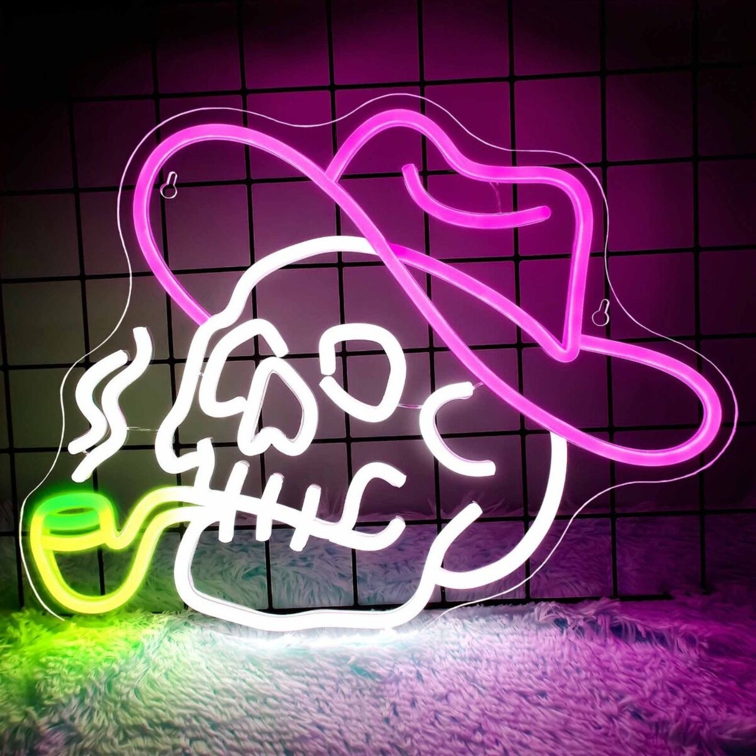 Cool Smoking Skull Neon Sign | Shineneon