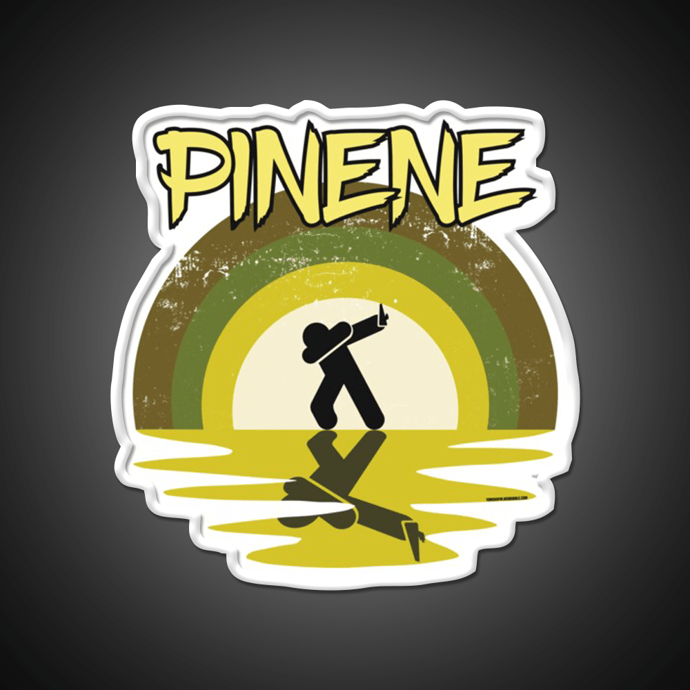 Cool Stoner Pinene Terpene Hemp Inspired Green Leaf Led Neon Sign Rgb Color - Shineneon