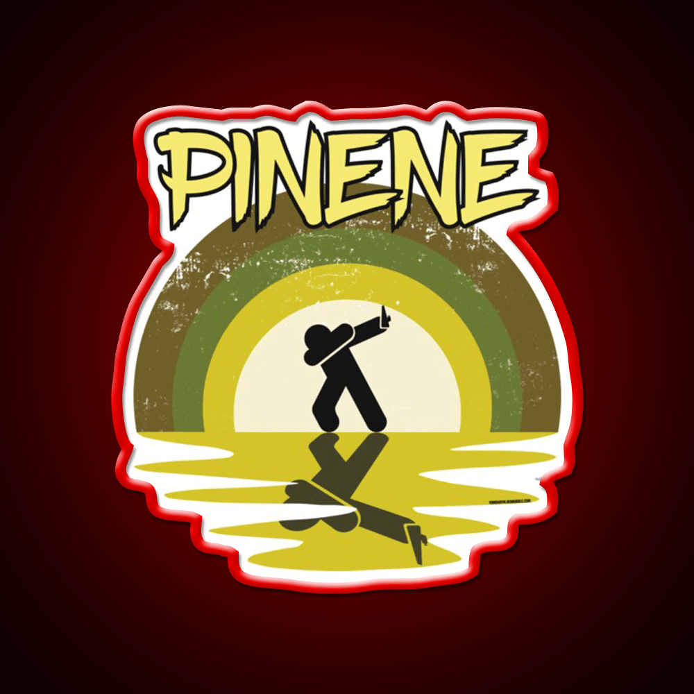 Cool Stoner Pinene Terpene Hemp Inspired Green Leaf Led Neon Sign Rgb Color - Shineneon