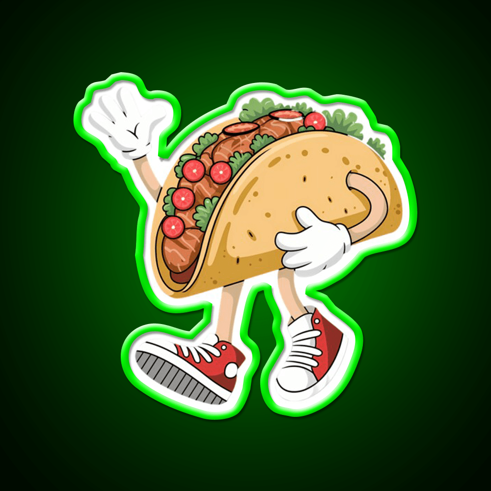 Cool Taco Cinco De Mayo Taco Led Neon Sign Mexican Food Sign Rgb Color - Shineneon