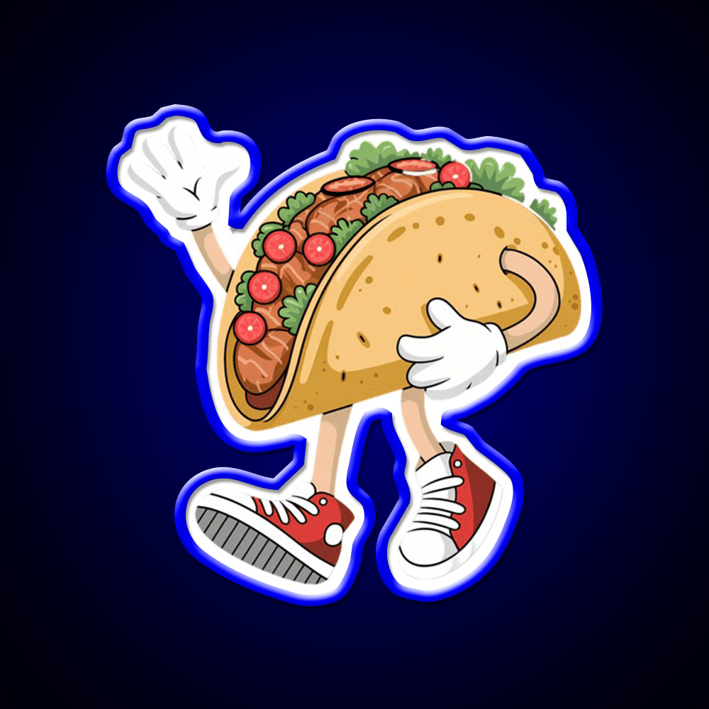 Cool Taco Cinco De Mayo Taco Led Neon Sign Mexican Food Sign Rgb Color - Shineneon