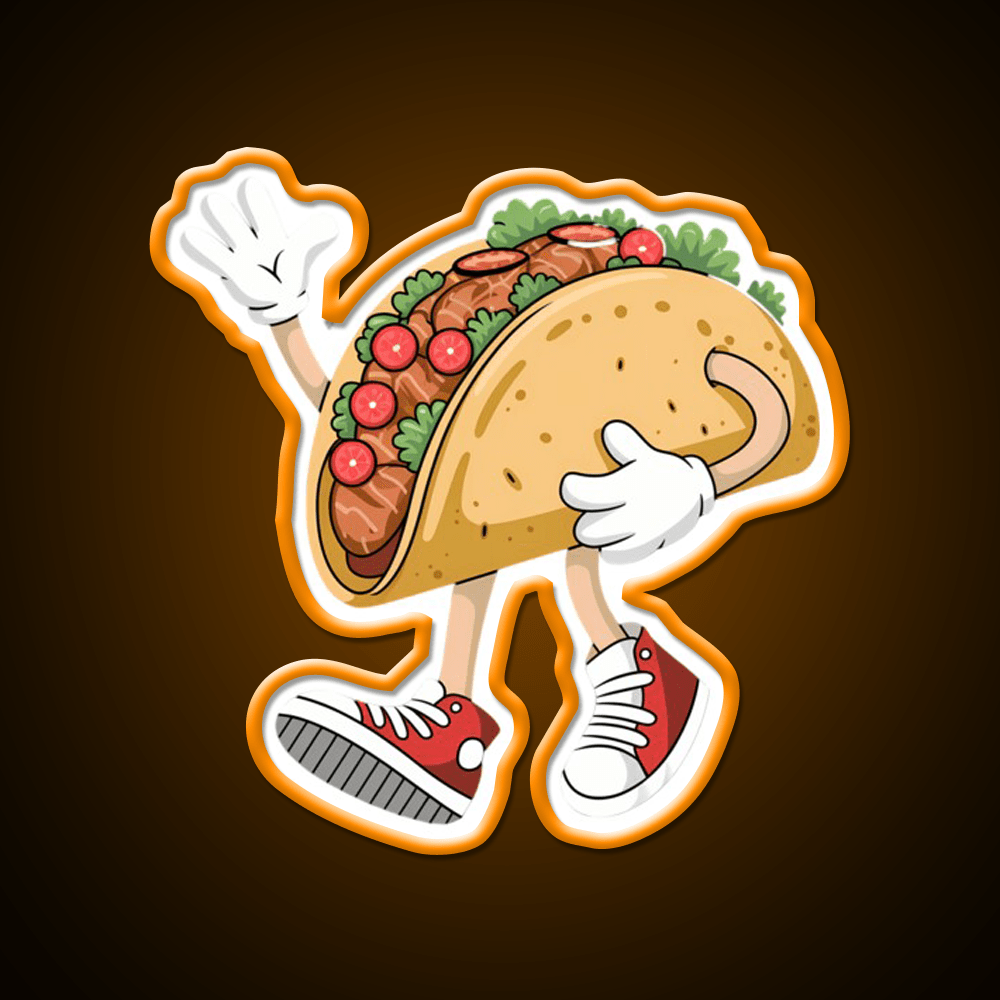 Cool Taco Cinco De Mayo Taco Led Neon Sign Mexican Food Sign Rgb Color - Shineneon