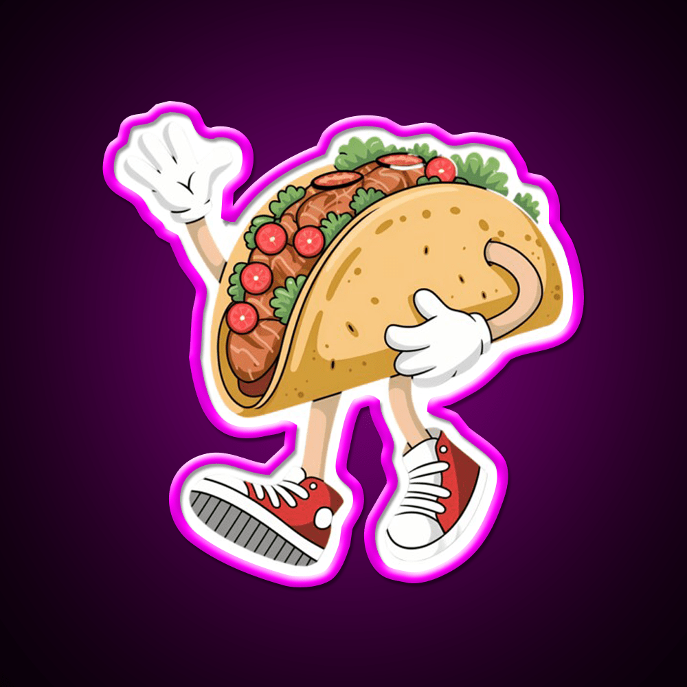 Cool Taco Cinco De Mayo Taco Led Neon Sign Mexican Food Sign Rgb Color - Shineneon