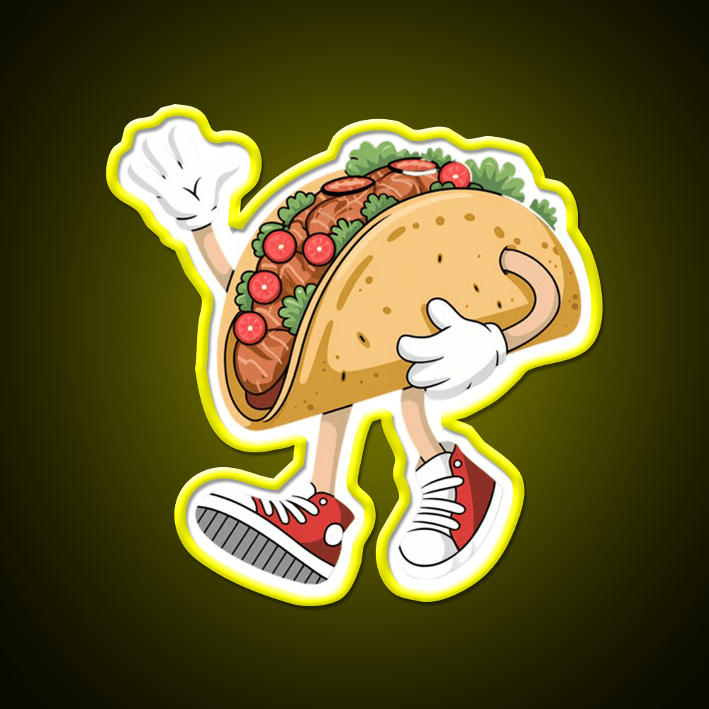 Cool Taco Cinco De Mayo Taco Led Neon Sign Mexican Food Sign Rgb Color - Shineneon