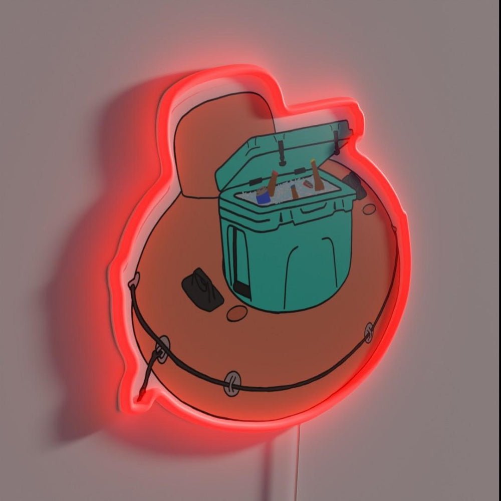 Cooler Tube With Drinks Rgb Led Neon Sign - Shineneon
