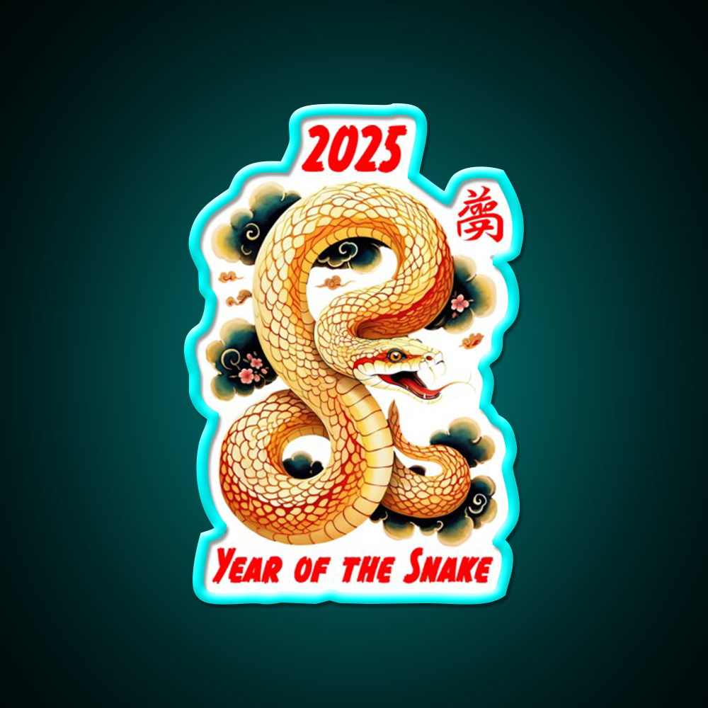 Copy Of Chinese Year Of The Snake Design Asian Cultural Led Neon Sign Rgb Color - Size and dimension reference